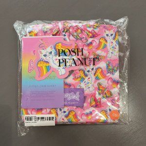 Posh Peanut x Lisa Frank Angel Kitty Crib Sheet